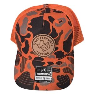 Richardson Orange Camo Trucker Hat